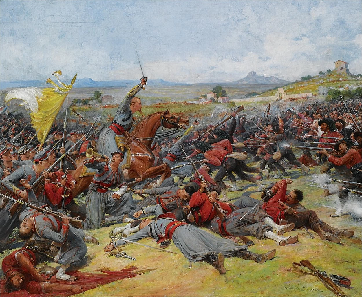 La battaglia vicino a Mentana